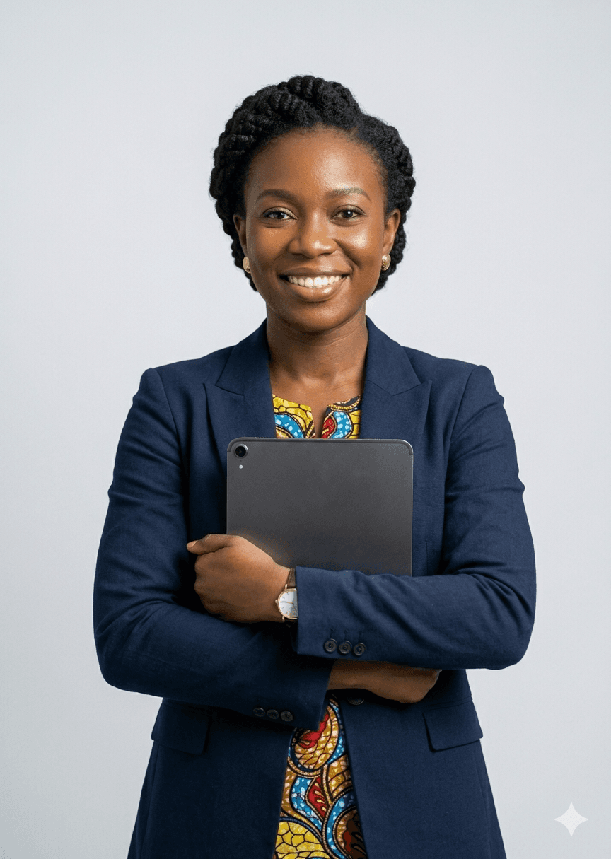 Confident Nigerian school principal